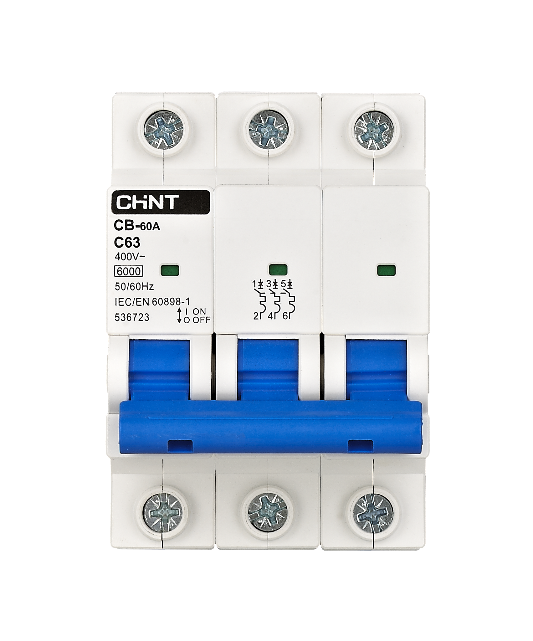 CB-60A-MCB-3P Front